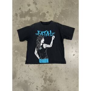 Y2K Fatal Clothing XXL Tattoo Girl Graphic Tee